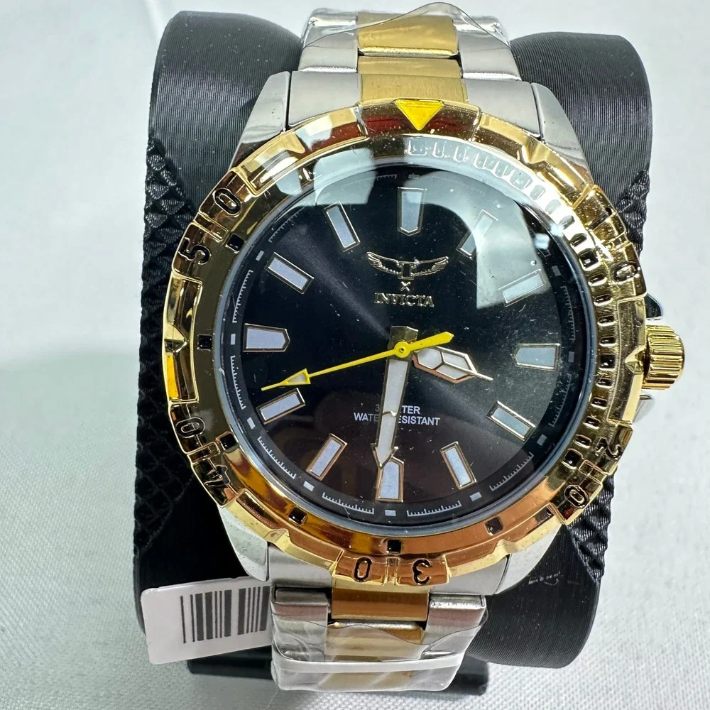 Invicta 69037 Specialty Watch Mens Two-Tone Silver Gold Black Sport Casual New